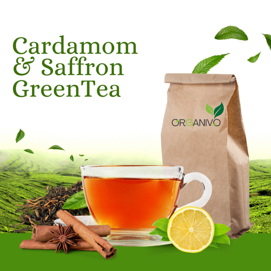 Cardamon & Saffron Green tea